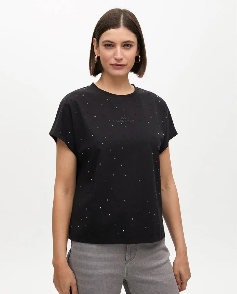لولا كساديمونت T-shirt with Bead Details